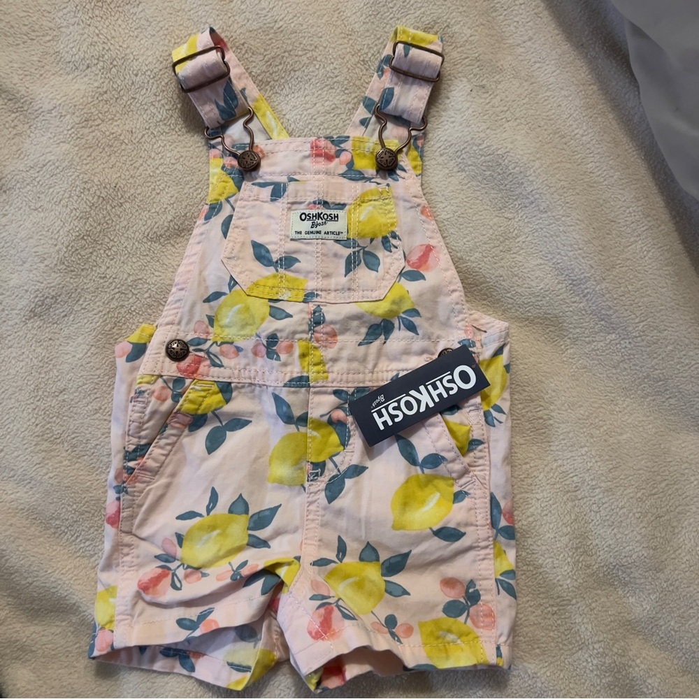 Oshkosh B'gosh 9m Plaid Overalls - Picture 2 of 2